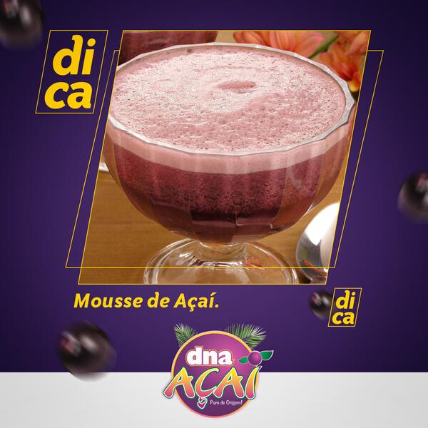 Receita: Mousse de Açaí